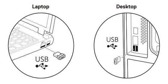 KM3322W USB Receiver