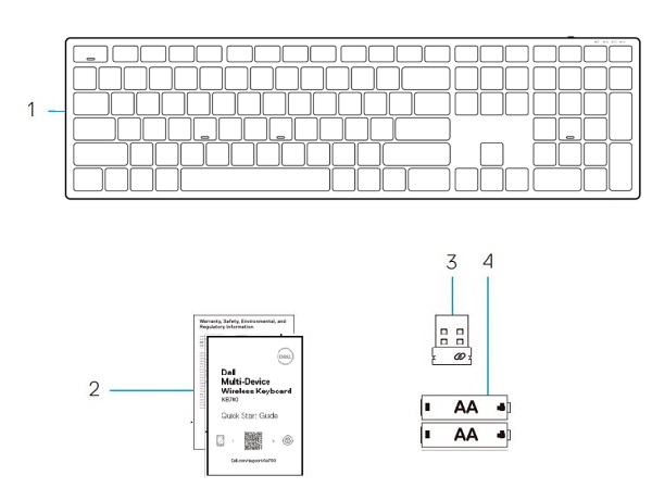 Dell Multi-Device Wireless Keyboard – KB700