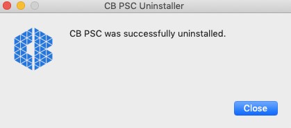 Bestätigung der Deinstallation