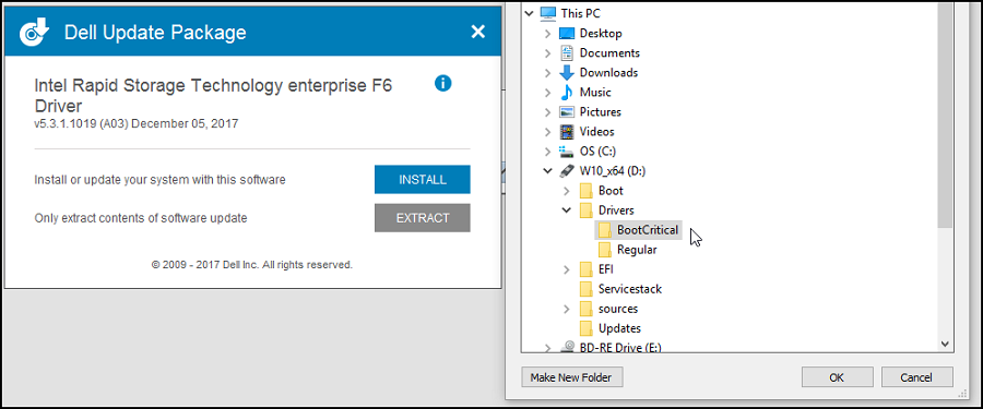 Installazione del driver Intel Rapid Storage Technology