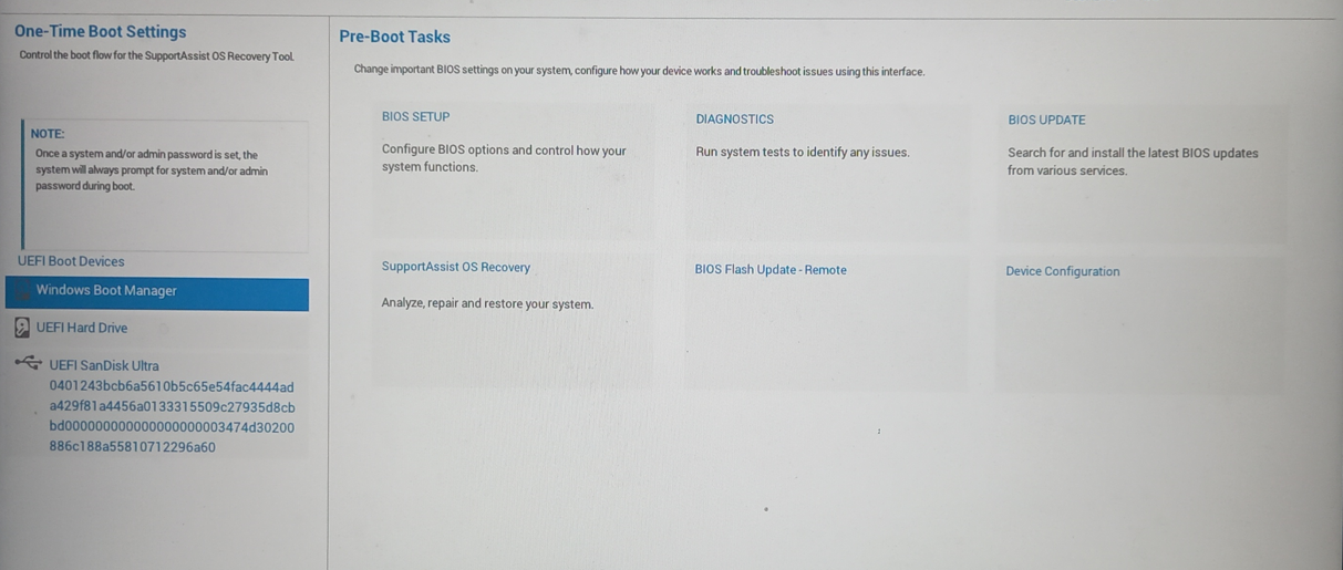DELL SUPPORTASSIST OS RECOVERY visual data 3