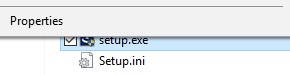 setup.exe Properties