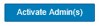 Activate admins