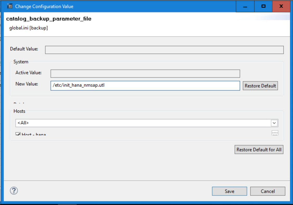 NetWorker How to take backup of "Backup Catalog" of SAP HANA. Dell US