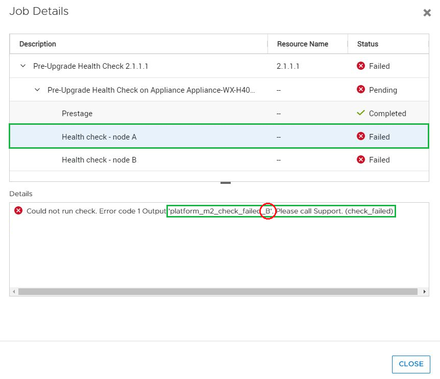PowerStore Health Check Hardware components requiring attention may