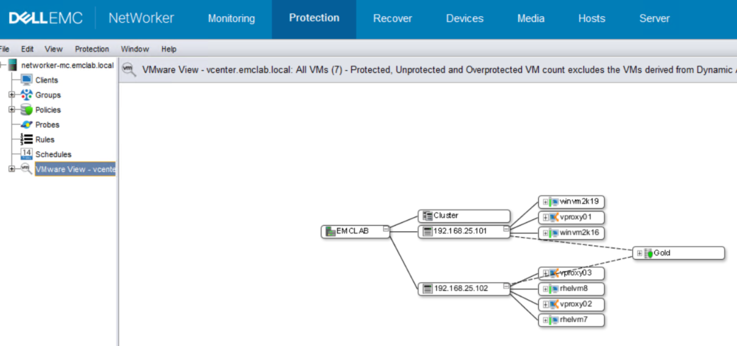 NMC showing that VMware View loads and has VMware resources