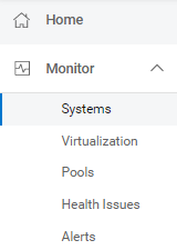 Display the list of Dell Technologies products actively managed by CloudIQ by navigating to Monitor > Systems in the menu.