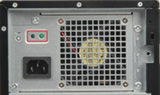 BIST button on the power supply of a desktop