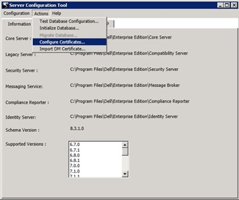 Configurar certificado