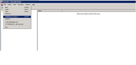 Cliquez sur Ajouter/Supprimer un composant logiciel enfichable