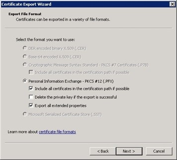 Scambio informazioni personali - PKCS#12(. Effetti visivi)