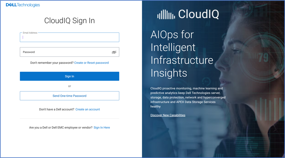 CloudIQ-inloggning