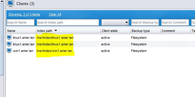 Screenshot af opdateret indekssti