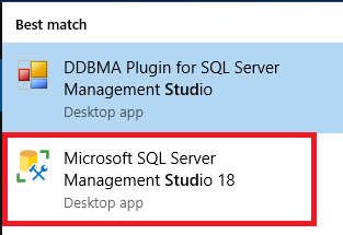 Otwórz program SQL Management Studio: