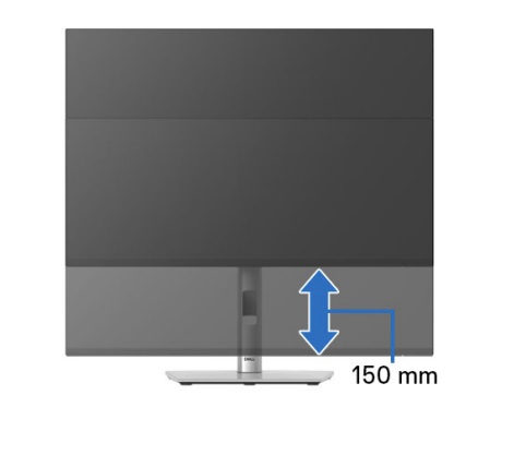 Regulacja wysokości monitora Dell P2425E