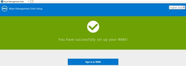 Sign in to WMS button