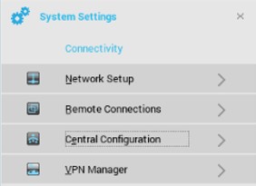 Configuración central en Zero Launchpad