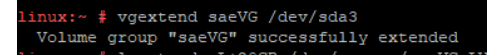 Command to extend Volume Group