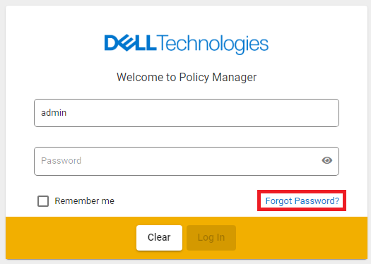 Pagina di login - Hai dimenticato la password?