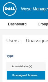 Unassigned Admins