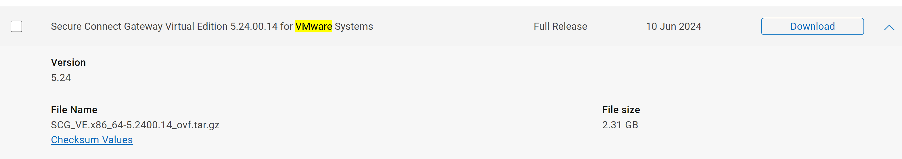 Fazer download da versão do SCG
