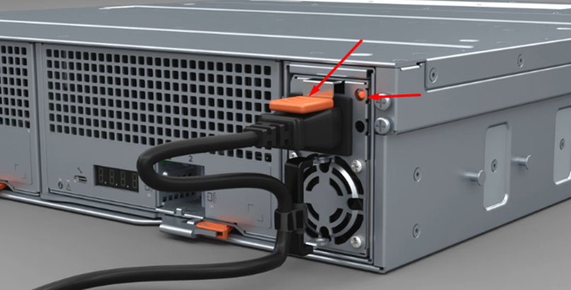 Nätaggregatet har installerats korrekt