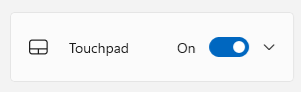 Przełącznik włączania/wyłączania touchpada