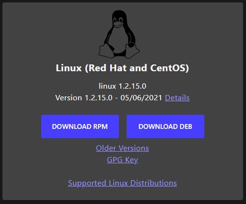 Download RPM eller DEB