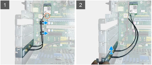Removing the external antenna connector