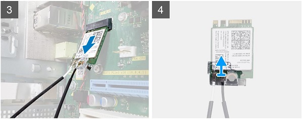 Removing the antenna connector plastic bracket