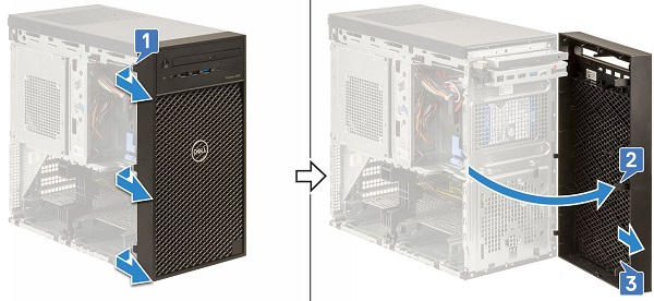 Removing the front bezel