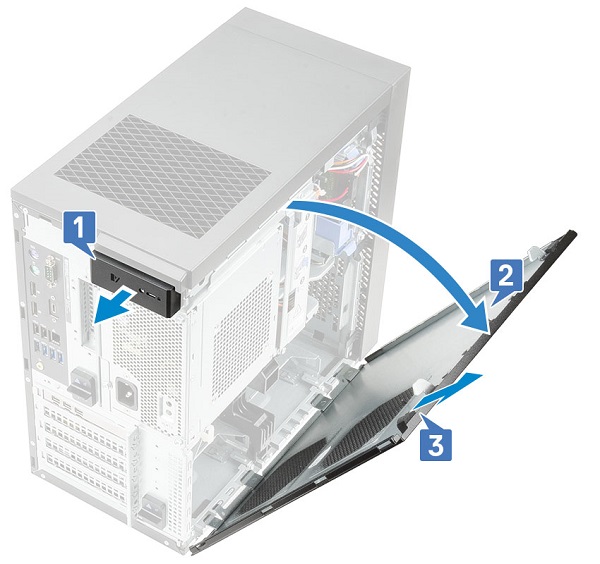 Entfernen Sie die Systemabdeckung.