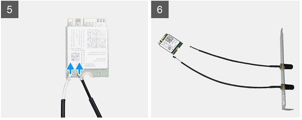 Separación del módulo WLAN y la antena SMA