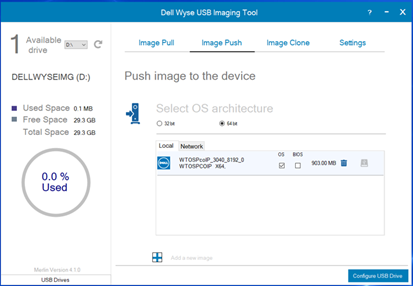 Configurar unidad USB