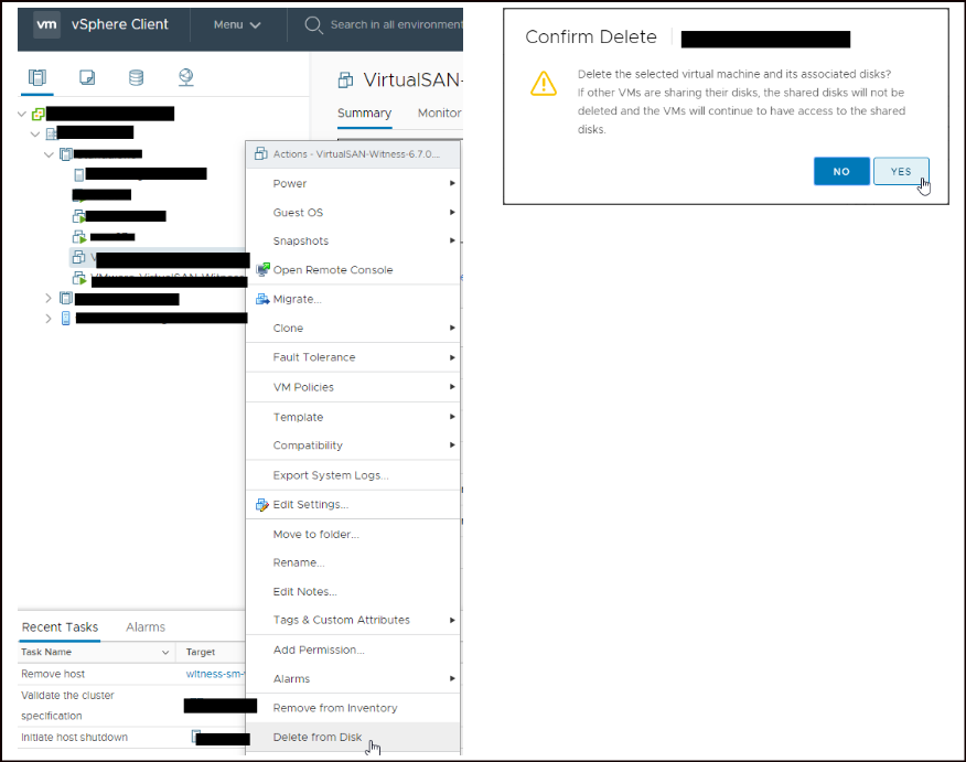COnfirm Delete message