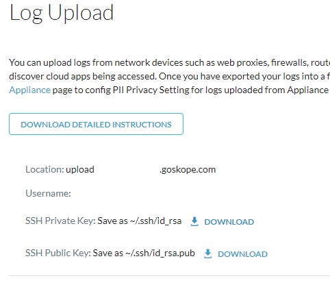 Como fazer download da chave privada SSH