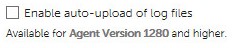Enable auto-upload of log files