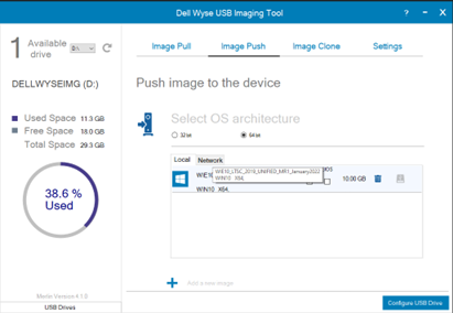Configure USB Drive