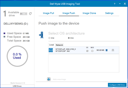 Configure USB Drive