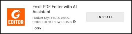 Foxit PDF Editor z AI Assistant — instalacja