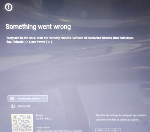 「Something went wrong」