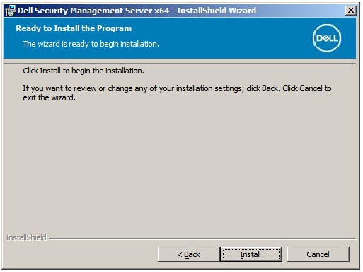 Klar til at installere programmet