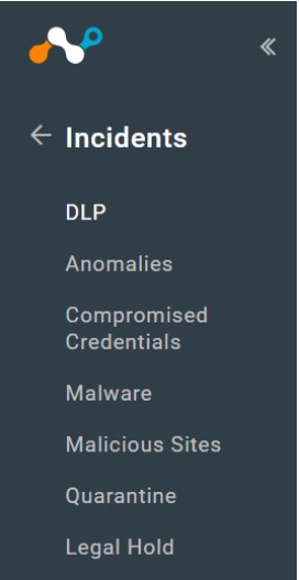 Výběr stránky incidentů