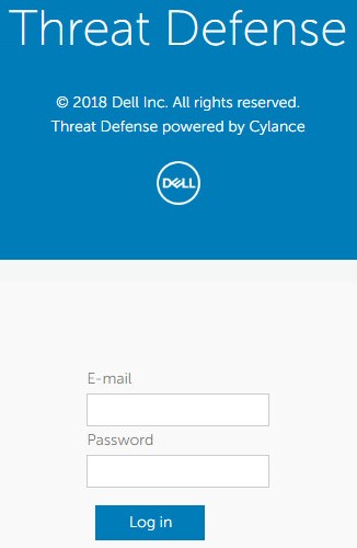 Dell Threat Defense administration console