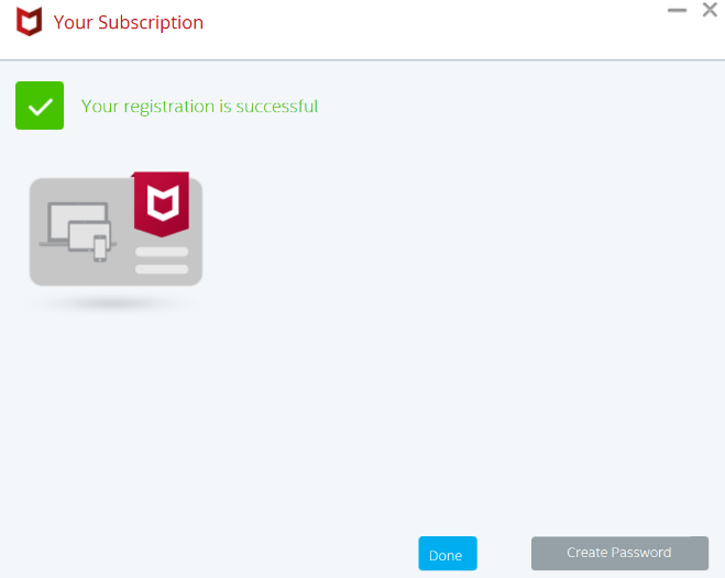 ［Create Password］