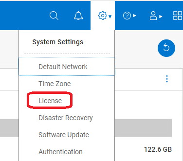 System Settings dropdown menu