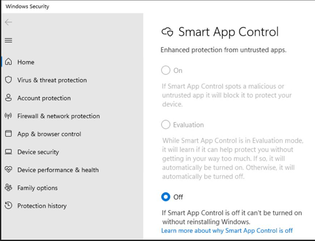 Controllo intelligente delle app