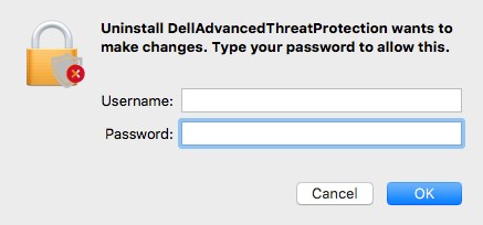 Administrator credential prompt