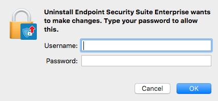 Administrator credential prompt