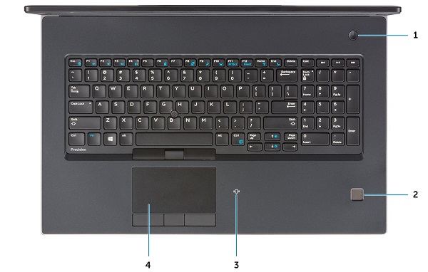 Vista del poggiapolsi